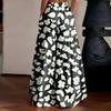 Women's High Waist Wide Leg Pants Loose Fit Lightweight Breathable Floral Print Casual Palazzo Trousers for Summer
