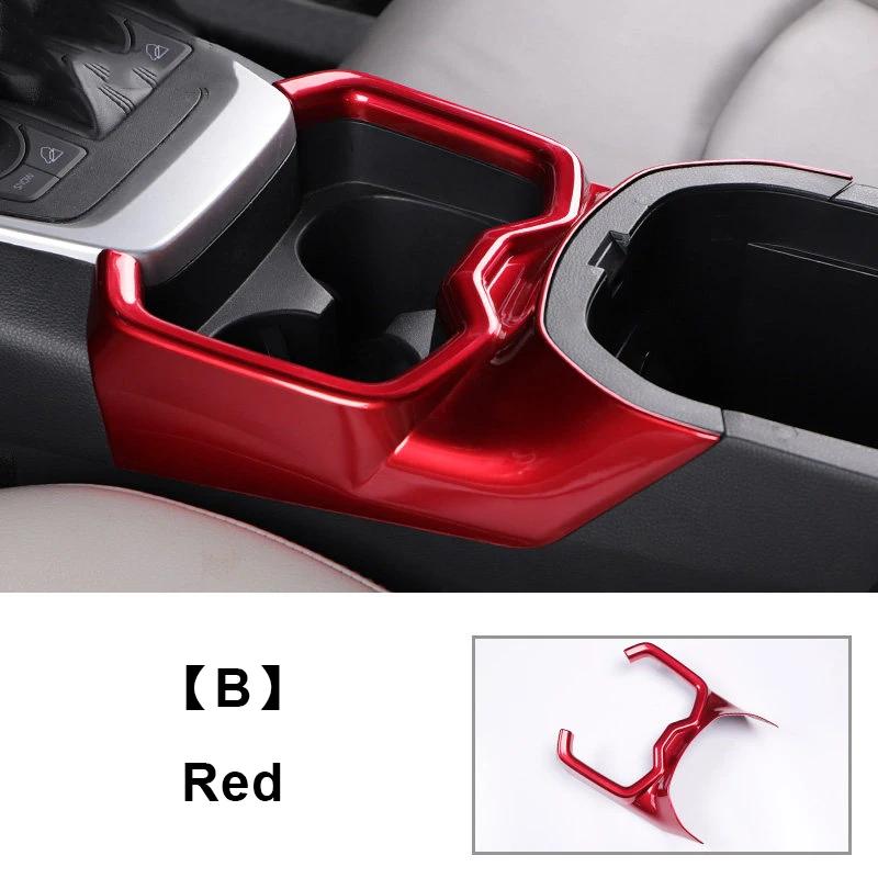 For Toyota RAV4      2024 XA50 ABS Car Front Row Water Cup Holder Cover Frame Panel Trim Sticker Accessories