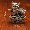Brass Zodiac Incense Holder: Creative Copper Dragon, Tiger, Snake Design