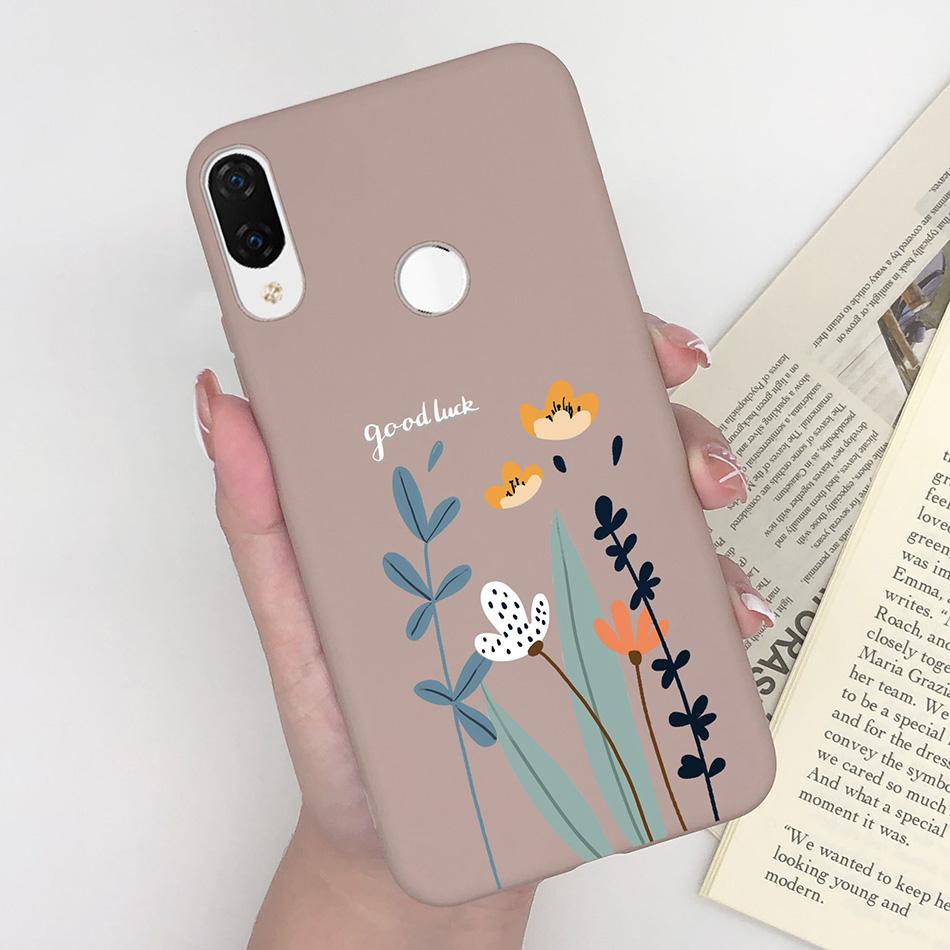 For Huawei Nova 3i Nova4 Case Shockproof Matte Cute Cartoon Soft Silicone Phone Back Cover For Huawei P Smart Plus Nova 3i Coque