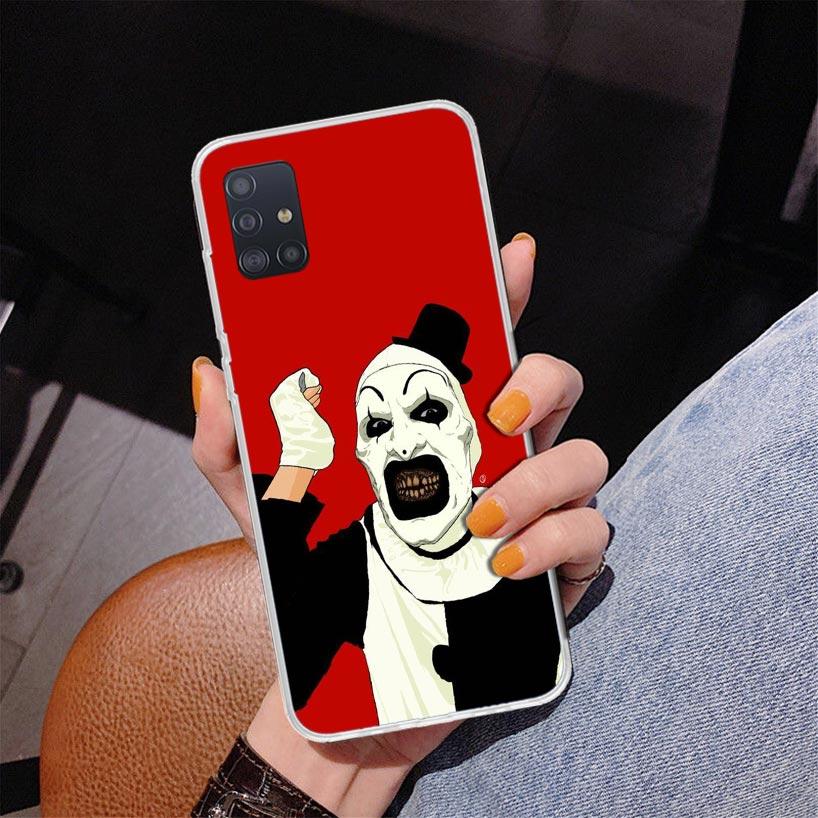 Horrorfilm Terrifier Handyhülle für Samsung Galaxy A52 A32 A22 A12 A51 A31 A50S A30S A20S A10S Note 20 Ultra 10 Plus S10 A72 A