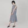 Wimzi Mind Cocoon Asymmetrical Skirt_Blue Check