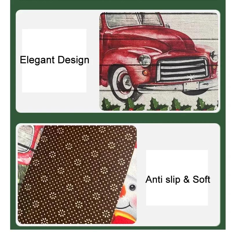 Weihnachten Eingangsbereich Willkommen Fußmatte Schlafzimmer Veranda Rutschfester Teppich Frohe Weihnachten Heimdeko Neujahrsgeschenk