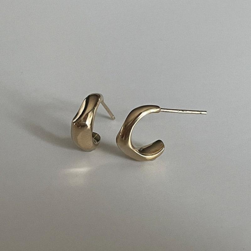 Melliv Silver Basic Hoop Earrings_mve07