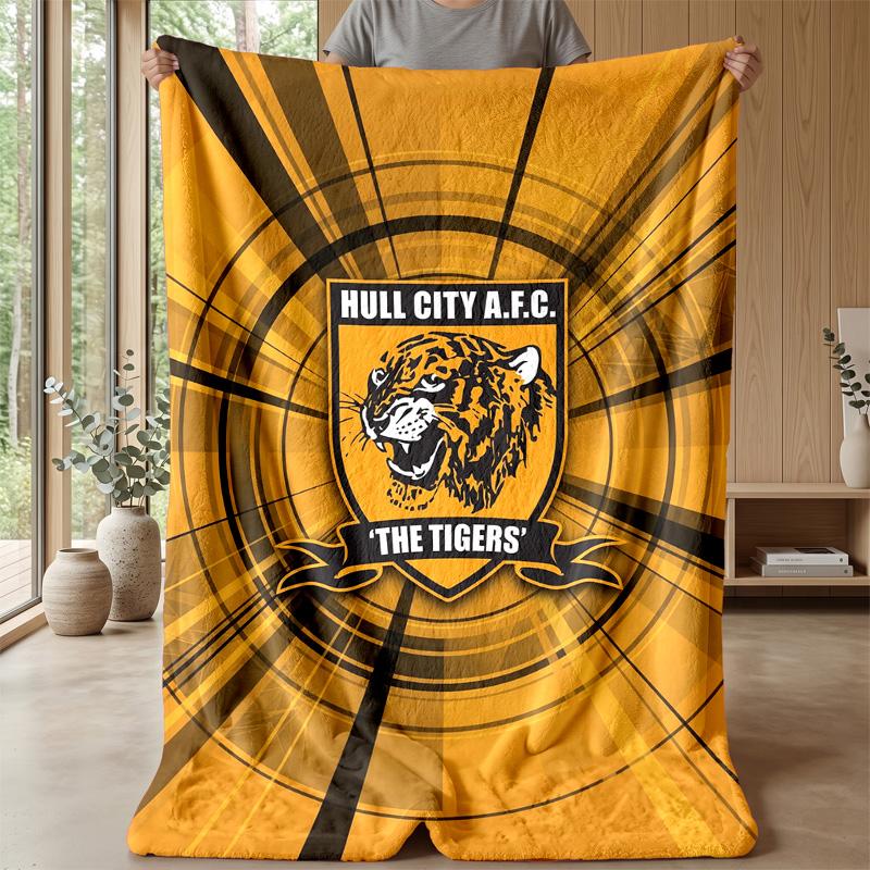 Coperta in Pile Flannel Hull FC Coperta Calda e Accogliente per Divano Letto Viaggio Uso in Tutte le Stagioni