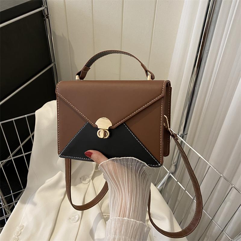 Women'S Bag Contrasting Color Envelope Small Square Bag Niche Handbag Versatile Women'S Bag Shoulder Bag Crossbody Bag
