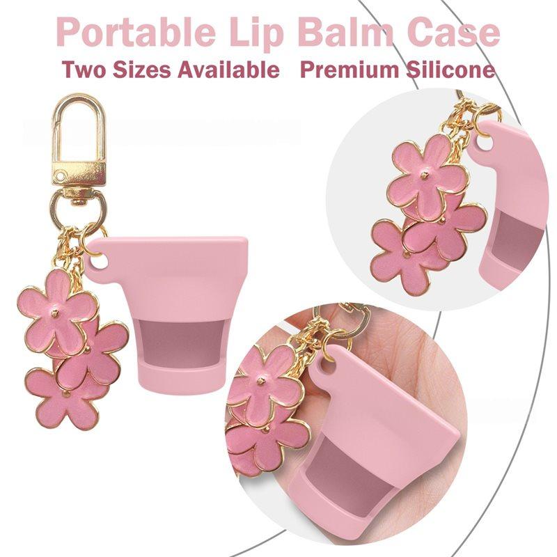A25F-Lip Gloss For Keys Keychain Cap Cosmetic Cover Hanging Holder Portable Decoration For Lipgloss On The,Keychain Pendant