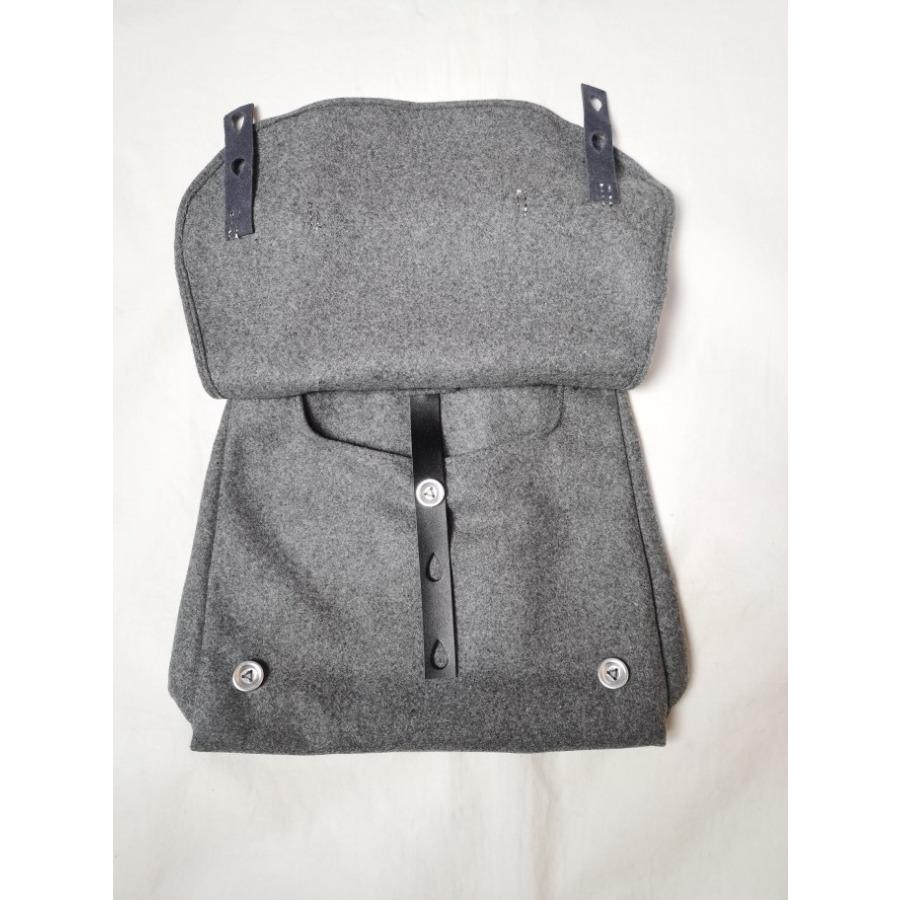 

Replica dry food bag, bread bag gray thickened woolen material