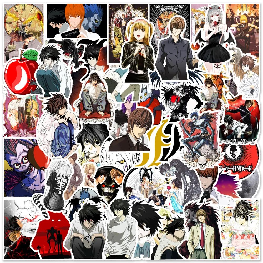 50PCS Cool Anime DEATH NOTE Stickers Classic Toy DIY Car Motorcycle Luggage Guitar Cartoon Funny Sticker Decal Toy Gift