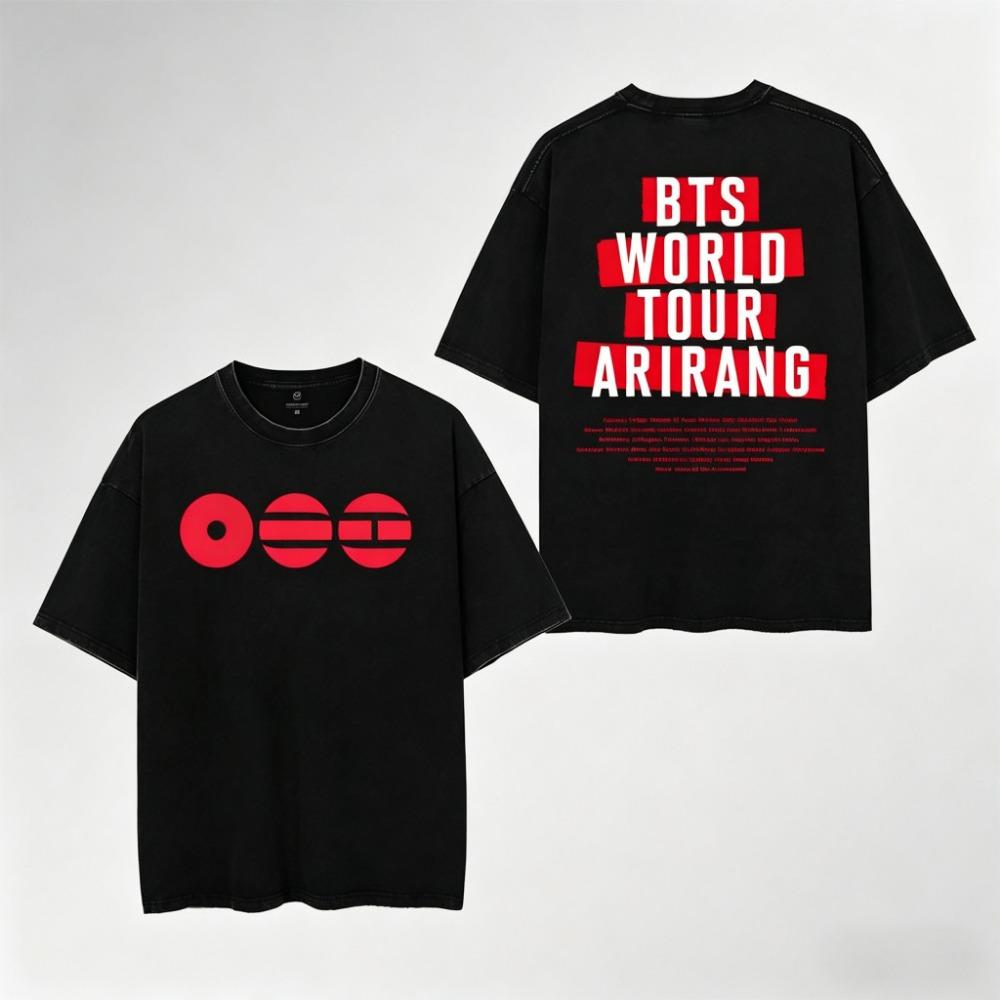 Idol-Muster T-Shirt auf der Straße 3XL red