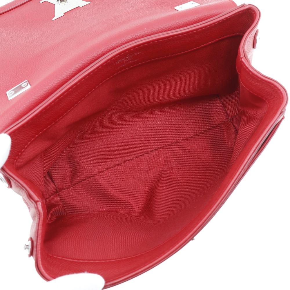 Louis Vuitton Rock Me BB Shoulder Bag M51202 2WAY Ruby Red Calfskin Women Used