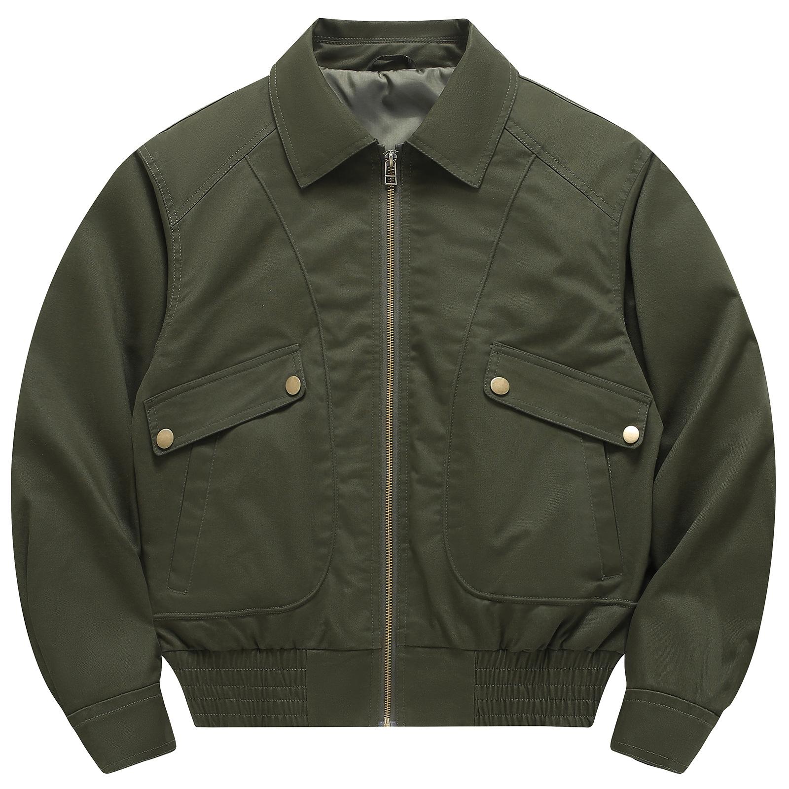 

New Men s Spring and Autumn Short Jacket Loose Lapel Large Size Casual Work Jacket Men s Top M