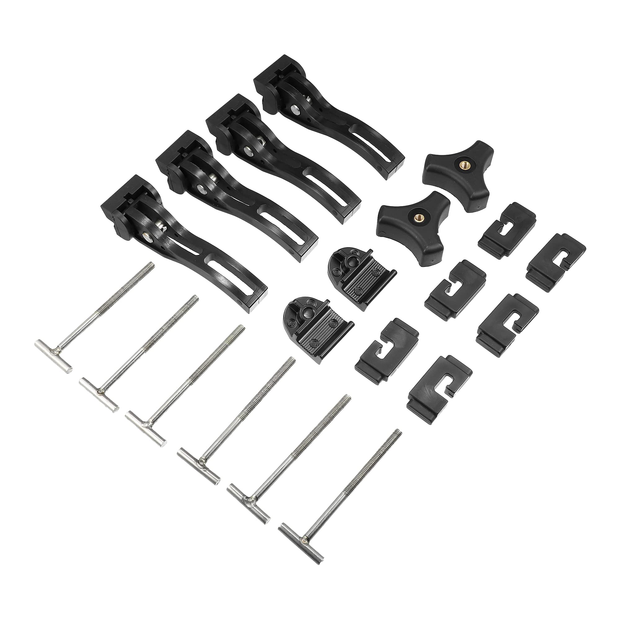 

X AUTOHAUX Tri-Fold Truck Bed Tonneau Cover Clamps, Rigid Replacement Accessories, T-Bolts, Rear Clamps, Front Clamps for Pickup Trucks, 1 Set