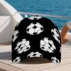 Soccer Ball Print Duckbill Hat Adjustable Snapback Lightweight Polyester Baseball Cap Suitable for Casual Wear Events Soccer