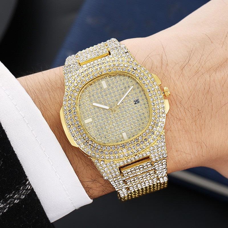 Popular Fashion Quartz Watch: Diamond-studded Starry Sky Design for Women & Men's Calendar Wristwatch