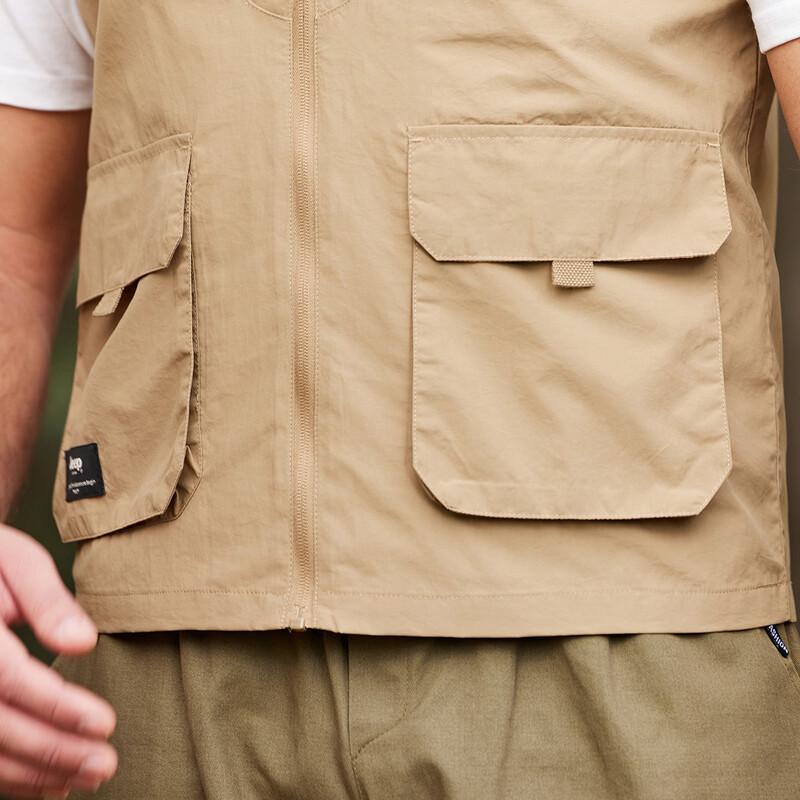 JEEP Multi-Pocket Sleeveless Utility Vest