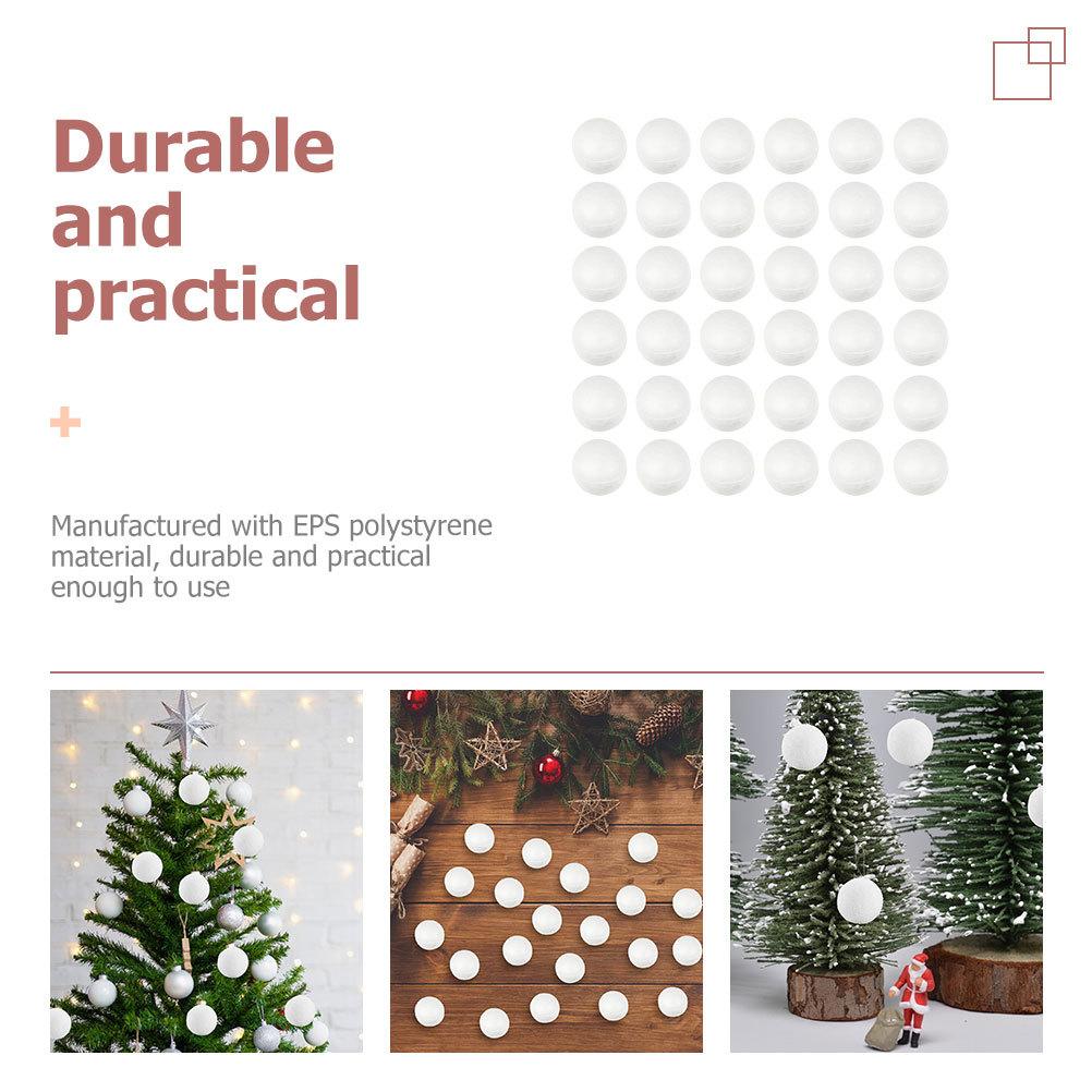 500Pcs Round Foam Balls for Crafts Polystyrene Shapes Ball Modeling DIY Decoration Kits Festive Event Supplies