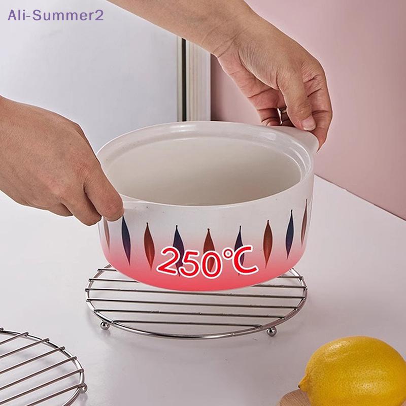 {Summer2} Stainless Steel Round Square Placemat Pan Pot Holder Stand Hot Placemats Cookware Mat Drink Coasters Kitchen Tools