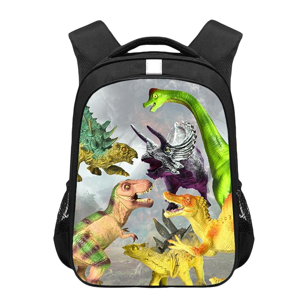 Anime Peripheral Printed Backpack, Personalized Backpack Storage Bag,1pc,Tyrannosaurus Children's Kindergarten Backpack,10*14in