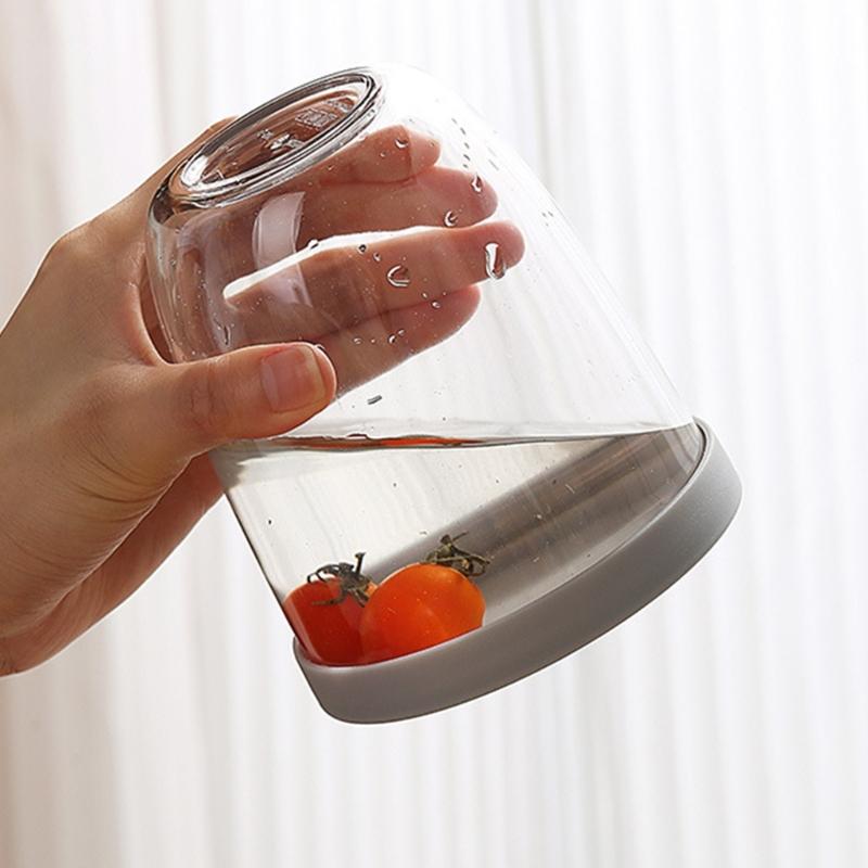 600ml Praktische Picknick Opbergemmer Plastic Beker Afsluitbare Saladebeker voor School