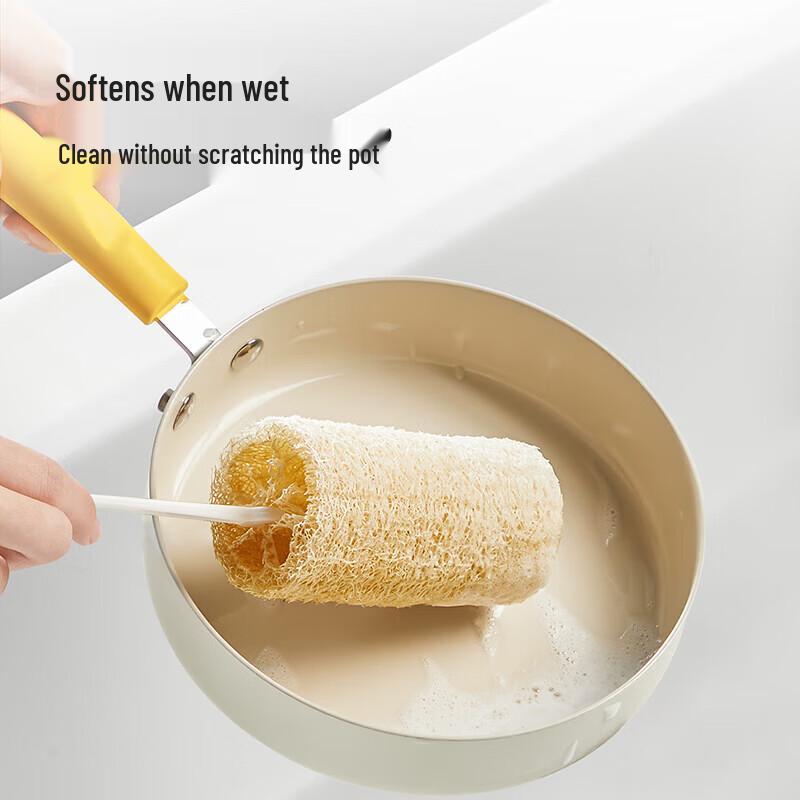 Cooker King Natural Loofah Pot Brush Set