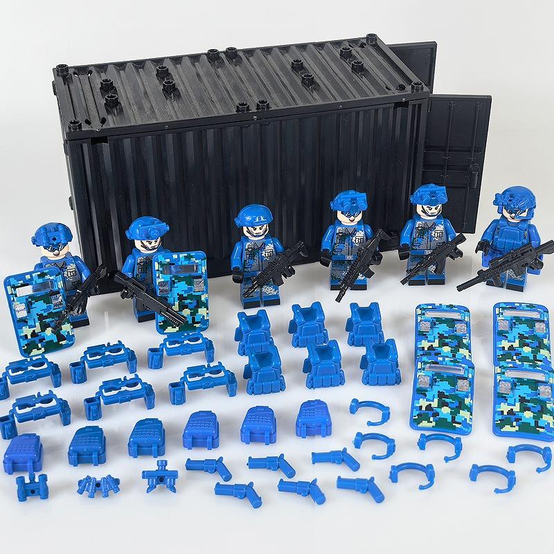 Peacekeeping and Riot Control Teams, Police, Special Forces, Soldiers, Military Figures, Children, Assembled Toys, Building Toys, Gifts