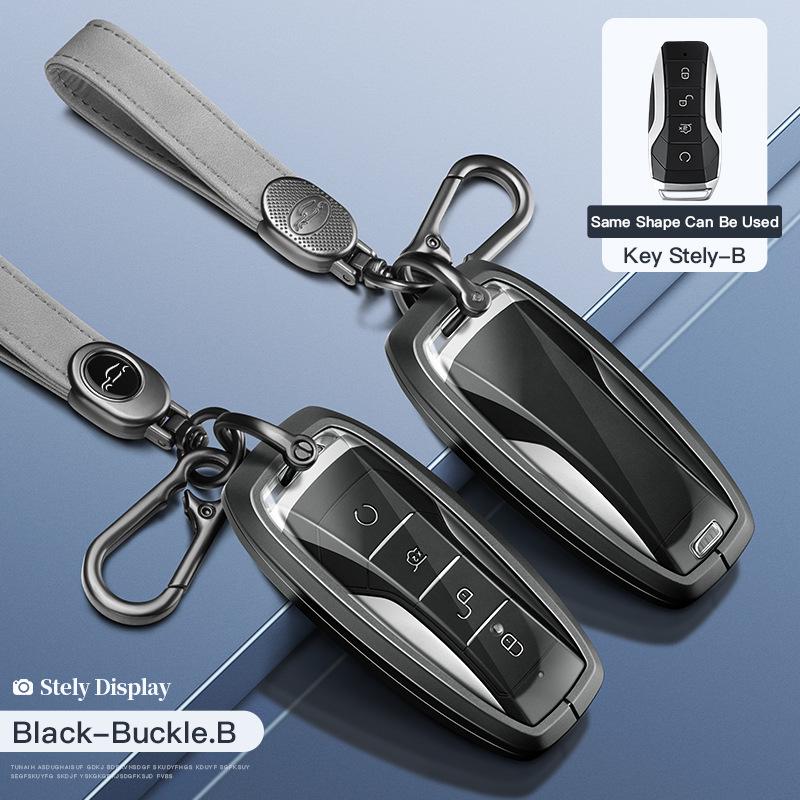 BYD Key Case for Tang DM/MAX/Song Pro/Qin PLUS/Yuan Cars - Full Wrap Shell Buckle