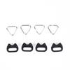 2 Pairs Of 4 Sets Triangular Rings Camera Shoulder Strap For 2MM Aperture
