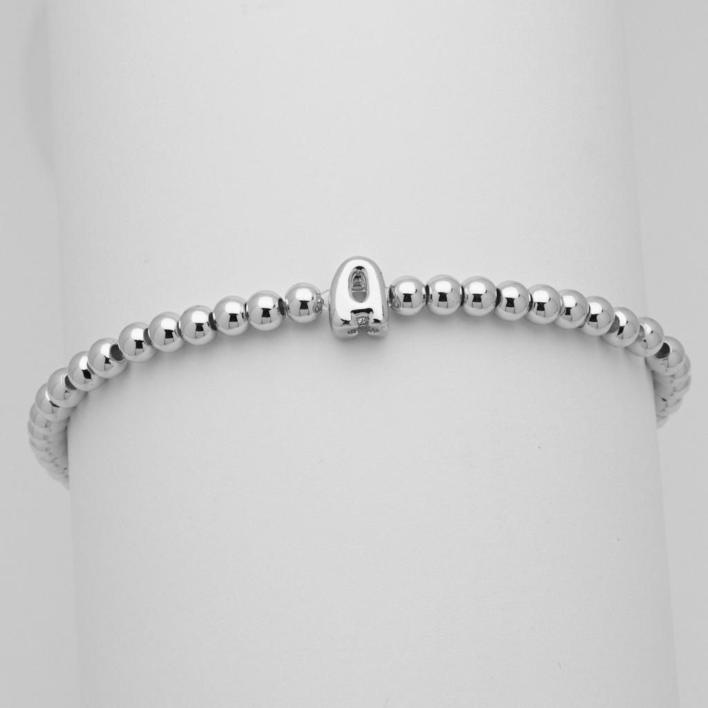 26 English Names White Gold Balloon Bubble Letter Bead Bead Bracelet Bracelet