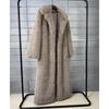 Cappotto in Pelliccia Sintetica da Donna, Pelliccia Sintetica, Modello Lungo, con Collo Imbottito, Cappotto Invernale da Donna Extra Lungo