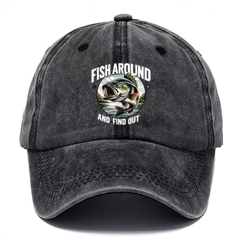 Cappellino da Baseball con Stampa di Pesce Stile Outdoor Cappelli da Pesca per Uomo Cappello da Spiaggia per Donna Cappellini DAD Regolabili Adatti per Esterno
