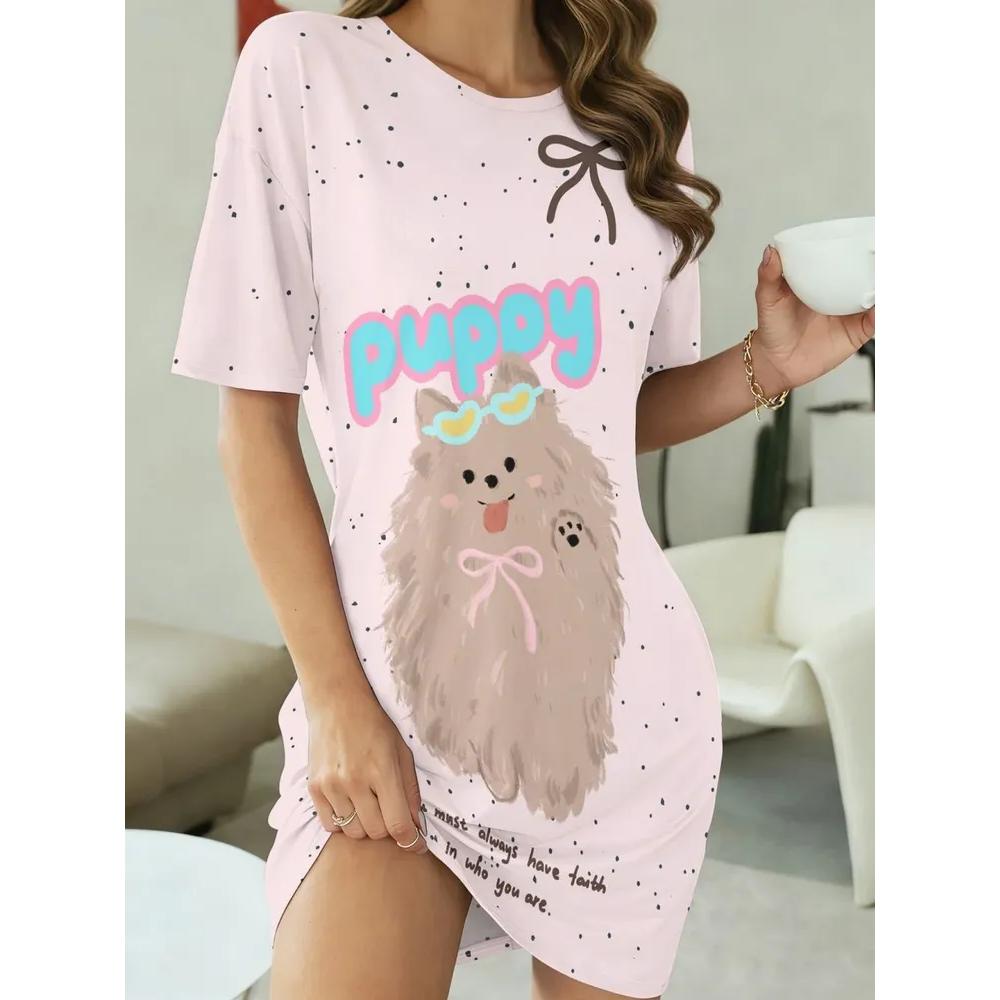 Fashion Versatile Comfortable Women s Top Casual Short Sleeve Daily Soft Casual Dresses S