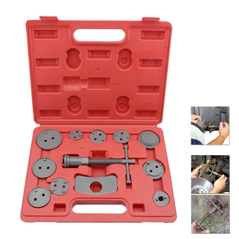 2025+ 12Pcs Universal Car Disc Brake Caliper Rewind Back Brake Compressor Tool Kit Set for Automobiles Garage Repair Tool