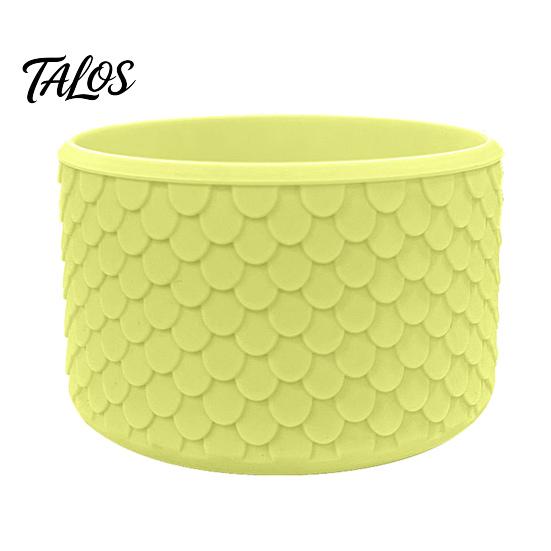 Portable Bottle Sleeve for Commute Silicone Cup Boot, Fish Scale Pattern Decor, Soft Elastic Water Protector Protective Sleeve, Anti-Slip Bottom Cover