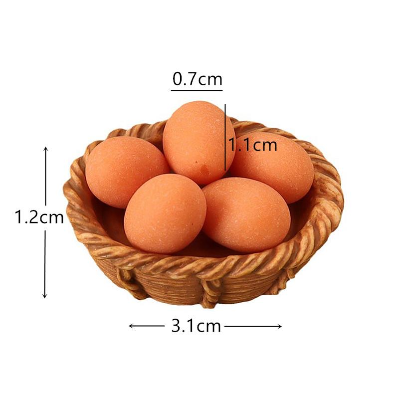 1:12 Dollhouse Simulation Eggs Miniature Egg Tray Egg Box Dollhouse Kitchen Food Decoration Toy Life Scene Accessories