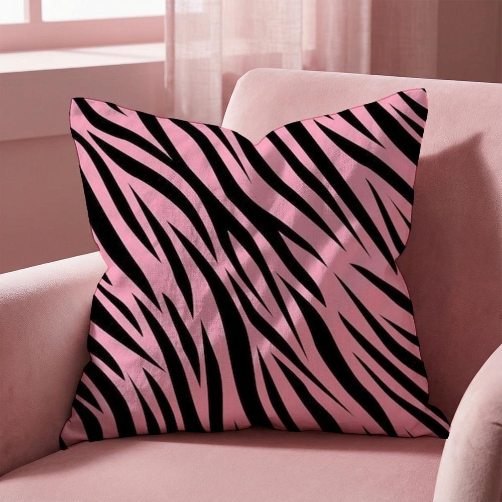 Y2K Fashion Leopard Print Cushion Cover Multi-Scene Pillow Cover For Home & Car - Reversible, Soft & Durable For Daily Use