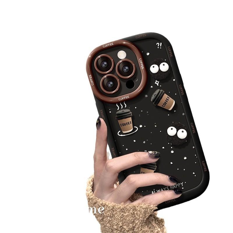 

Для Apple 17 Новый чехол для мобильного телефона для IPhone14plus Брикеты 12 Кофейная кукла 13 Пух Мягкий чехол 15 For iPhone 6s Plus