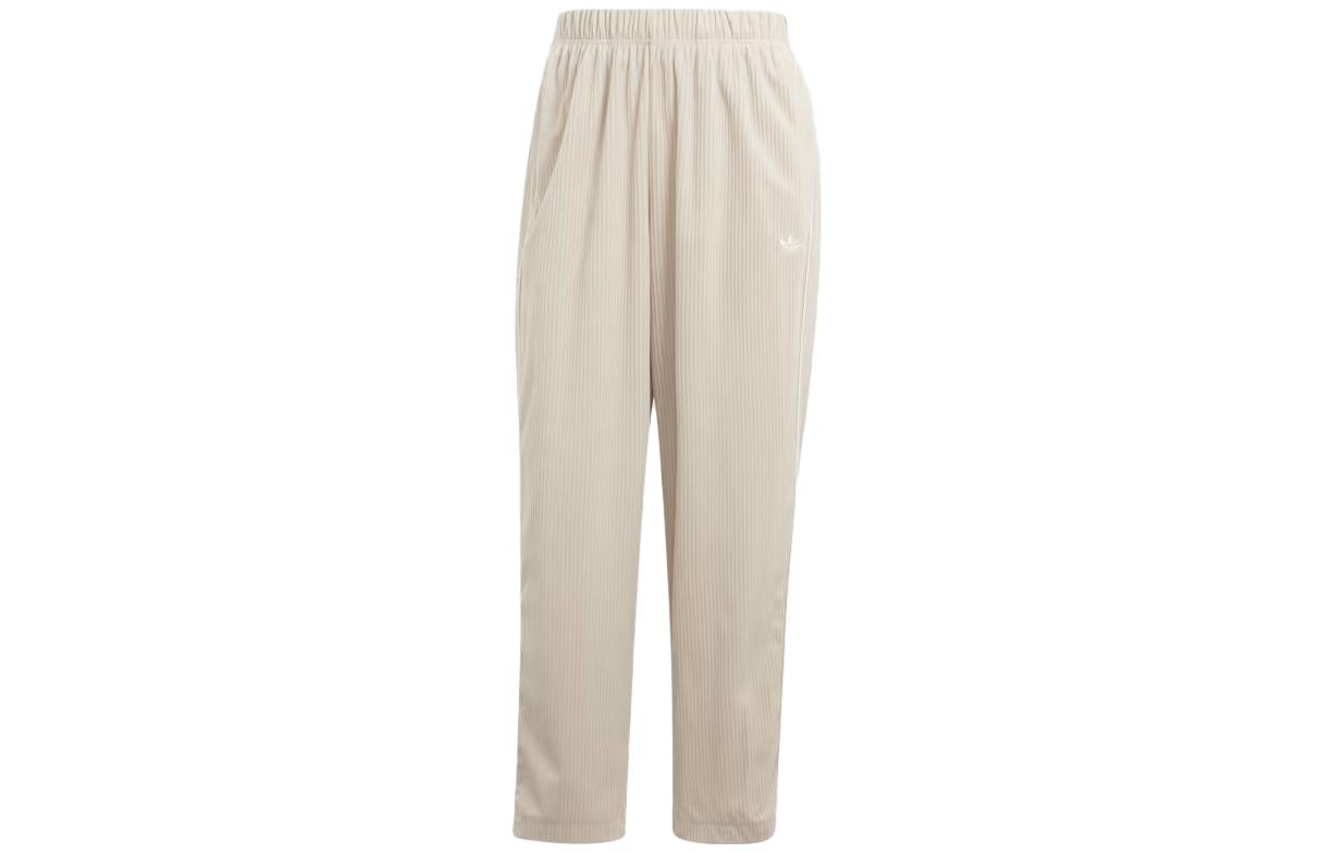 Adidas Originals Casual Pants Women s Beige Moderate Straight Fit Pants IM4313 XS
