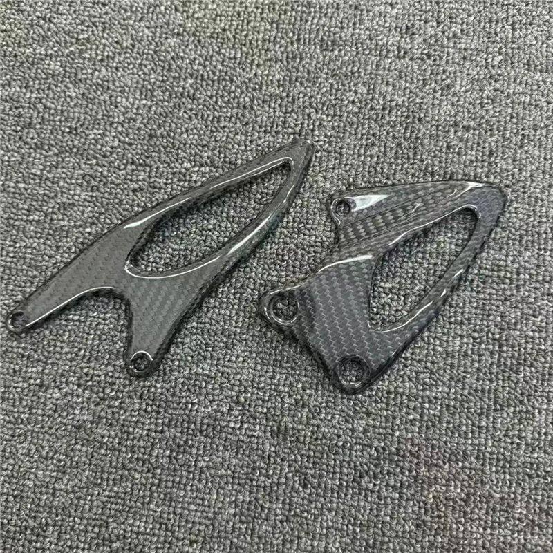 Guard Heel Plates Rearsets Carbon Fiber Motorcycle For R1 R1M 2015-2024 Heel Guards