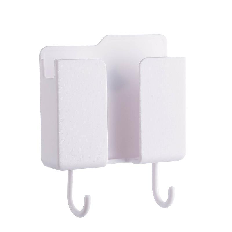 TV Aer condiționat Telecomandă Cutie de depozitare pentru agățat pe perete Noptieră Depozitare pentru telefon mobil Raft de depozitare fără perforații Cârlig Agatator de perete