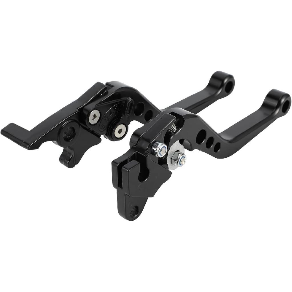 ATV Clutch and Brake Lever Set Adjustable Handle for Raptor YFM 700R 700 2008-2025 Black