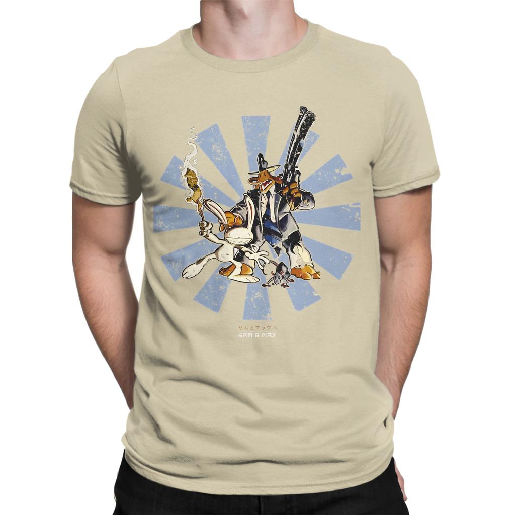 Sam And Max Retro Novelty 100 Cotton Tshirt Sam And Max Hit The Road Tops Tees For Unisex