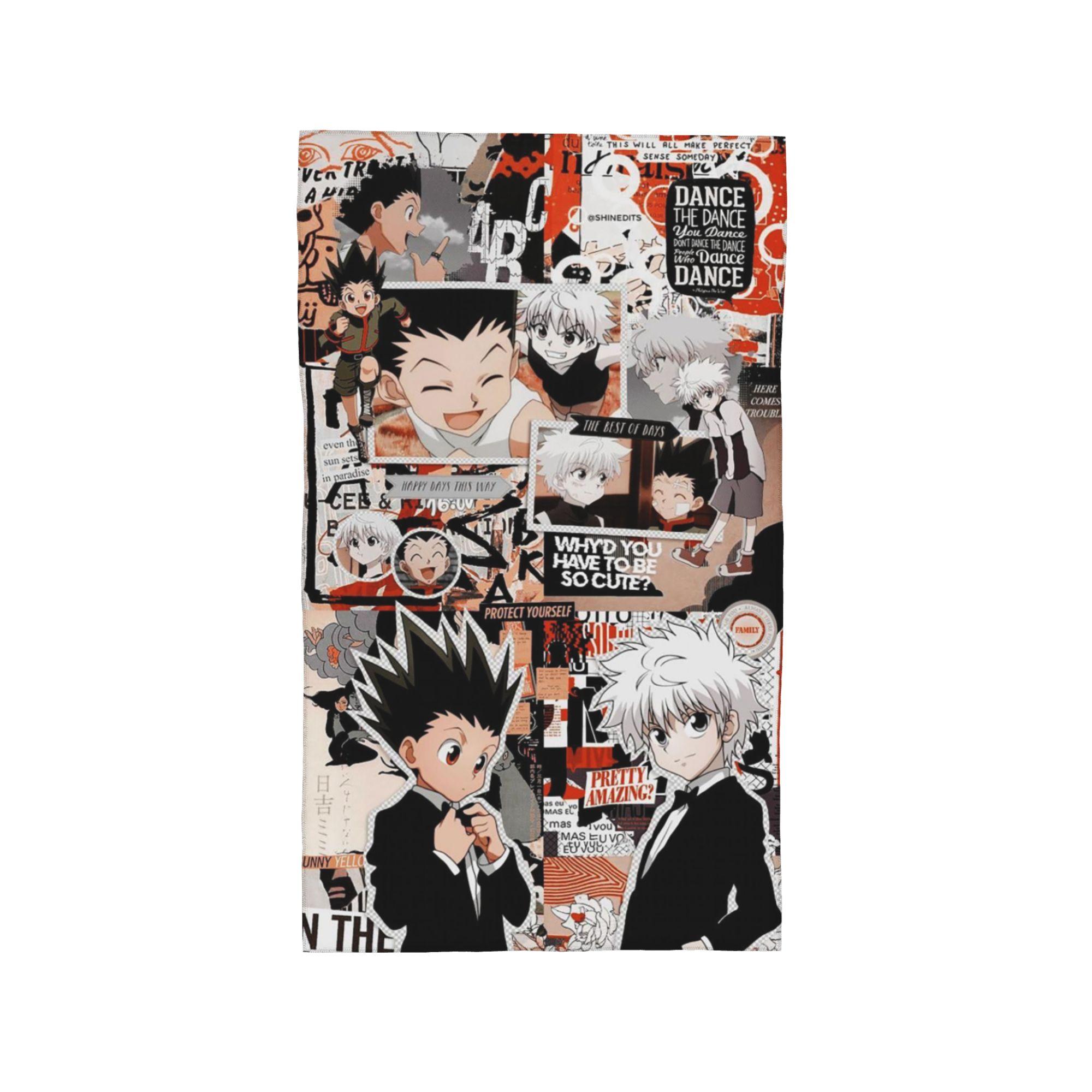 

Anime HXH Hunter x Hunter Soft Face Towel Quick Dry Pool Bath Cotton Towels Breathable W30*H60(CM)