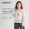MOMOCO Girls' 2026 Spring/Autumn Cute Casual Sweatshirt