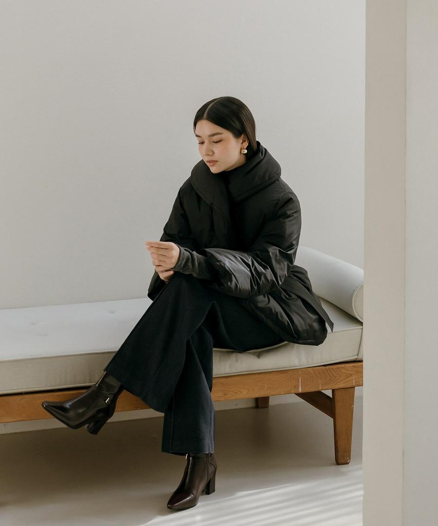 Meibeoyu Lenna Wool Turtleneck T-Shirt _ Black