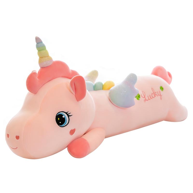 

Non-Toxic Giant Kawaii Unicorn Plush Toys Soft Stuffed Dolls Animal Horse Sleeping Pillow For Birthday Gift 70cm