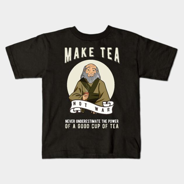Jungen Mädchen Weiche Baumwolle Grafik-T-Shirts Avatar - Der Herr der Elemente - Onkel Iroh T-Shirt Atmungsaktiv Tägliche Schulkleidung Kinder T-Shirts