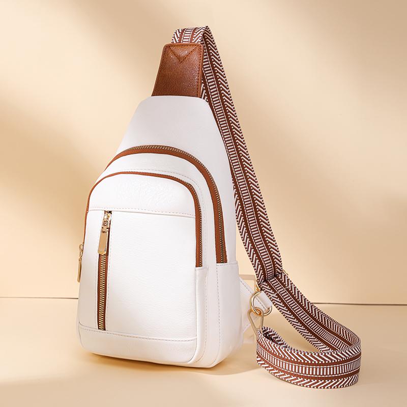 Geantă pentru piept pentru femei Geantă pentru piept geantă de umăr Geantă pentru piept de culoare uni pentru fete