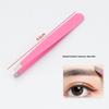 Stainless Steel Slanted Flat Head Eyebrow Tweezers for Multi-functional Hair Removal