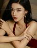 Gold Bullet Rivet Necklace with Star Clavicle Chain - Fashionable Pendant for Women